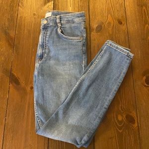 Zara High Rise Skinny Ankle Length Jeans